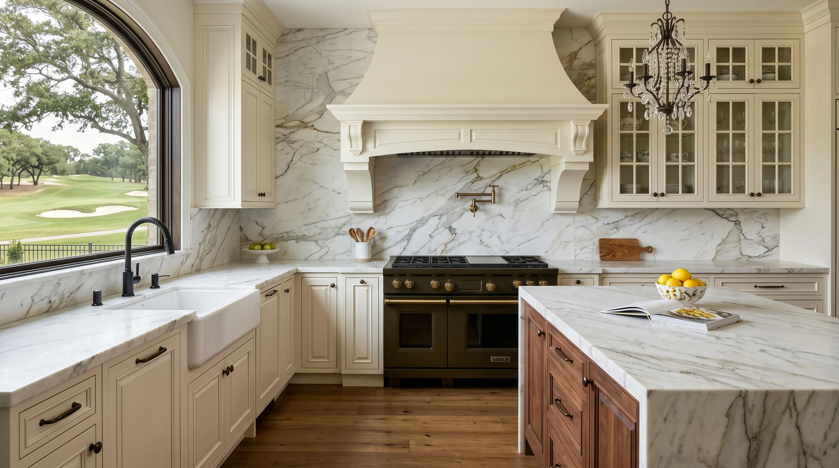 Palm Beach Gardens kitchen with breakfast nook view and pantry-cabinetry wall