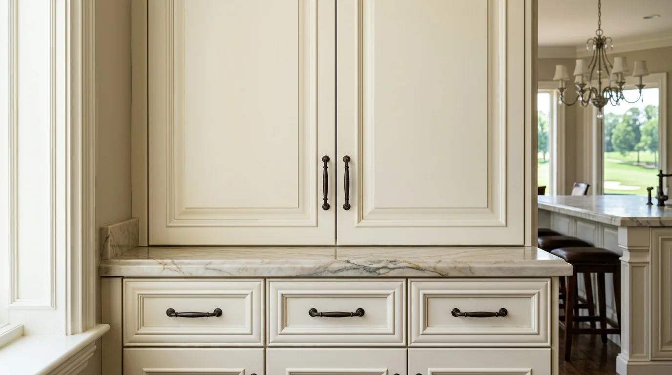 Palm Beach Gardens kitchen remodeling installation in progress with cabinetry and stone countertops