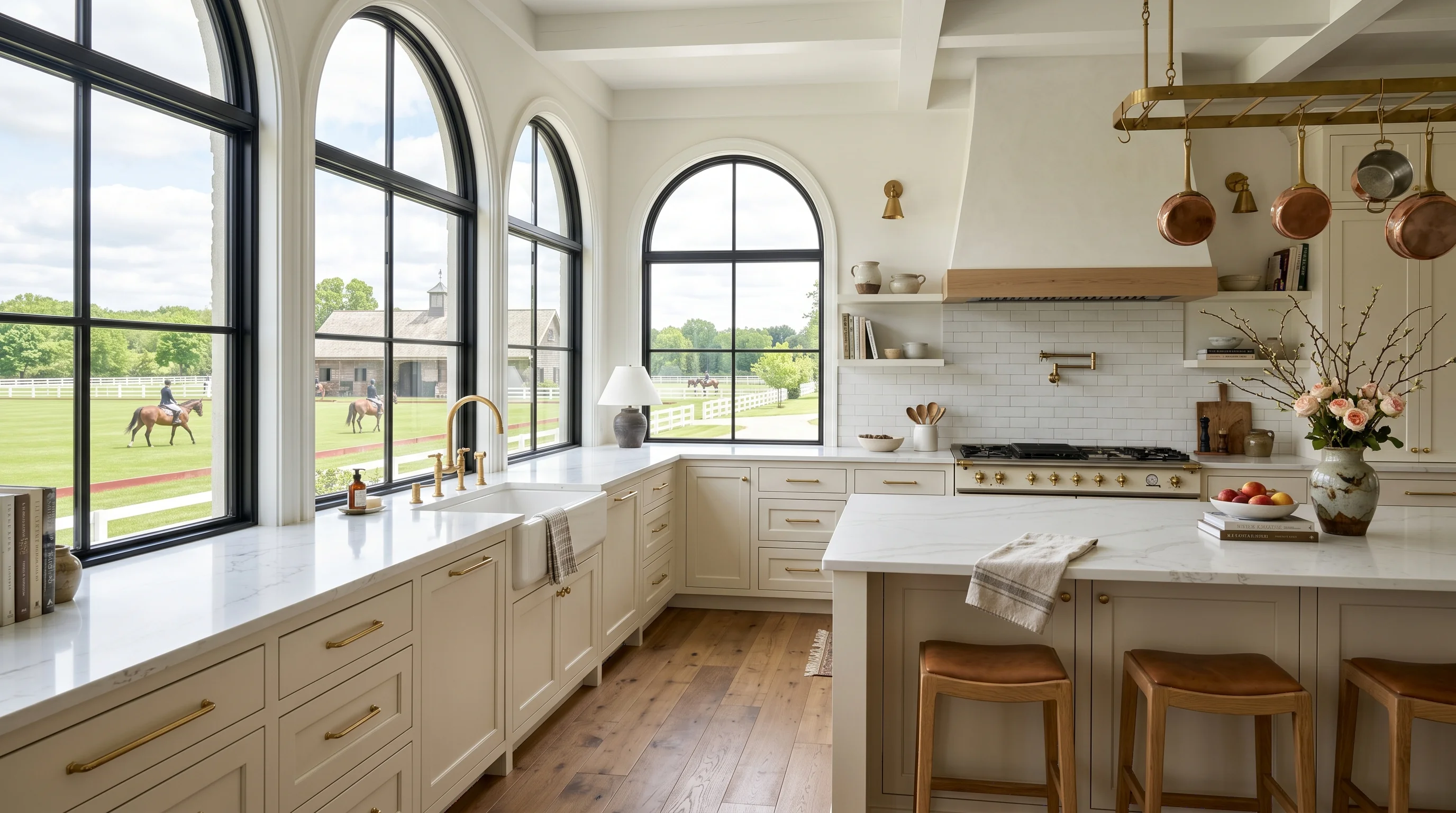 Designer Raised Panel kitchen cabinets in a Wellington, Palm Beach County kitchen