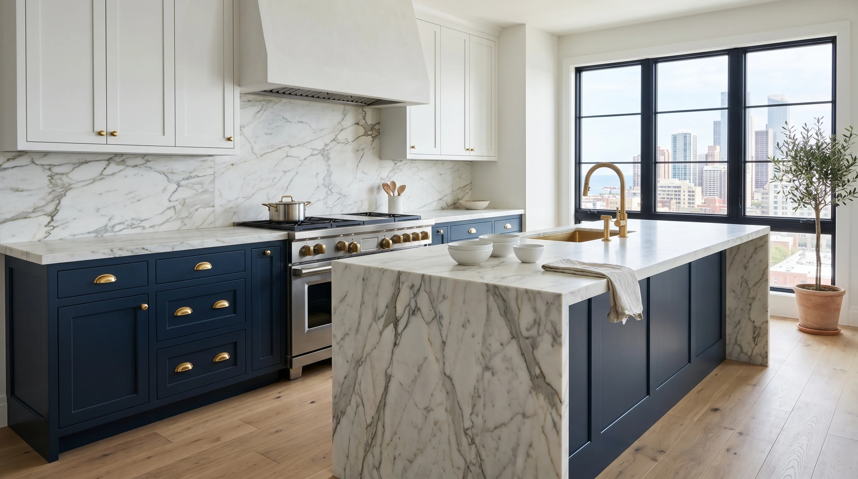 West Palm Beach kitchen with breakfast nook view and pantry-cabinetry wall