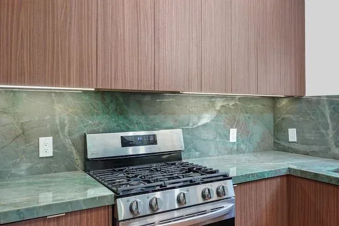 Quartzite countertop installation in Jupiter, Palm Beach County by South Florida Kitchen and Bath Design