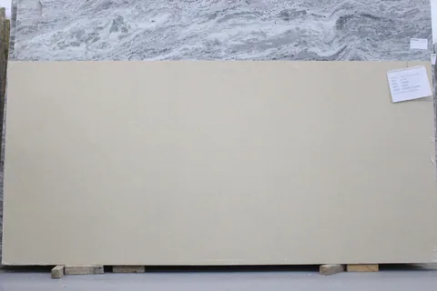 Beige Cloud quartz slab