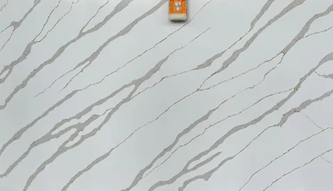 Calacatta Gold Flake quartz slab