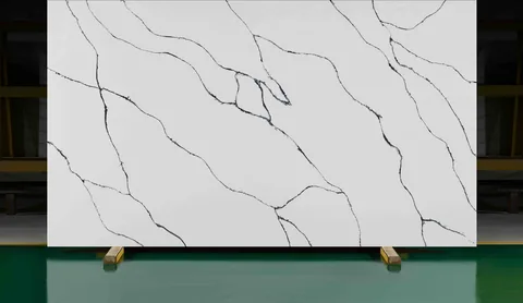 Calacatta Lincoln Dark quartz slab