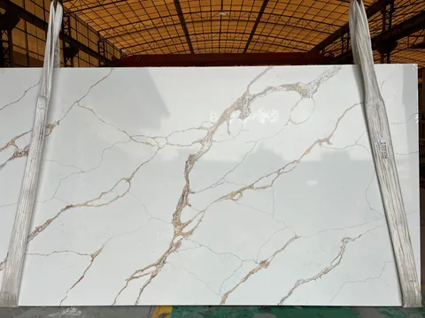 Calacatta Nova Gold quartz slab