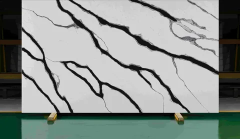 Calacatta Pandora quartz slab