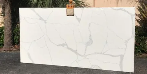 Calacatta Statuario quartz slab