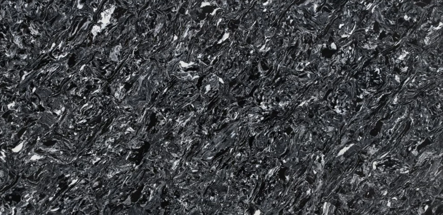 Calacatta Titanium Black quartz slab