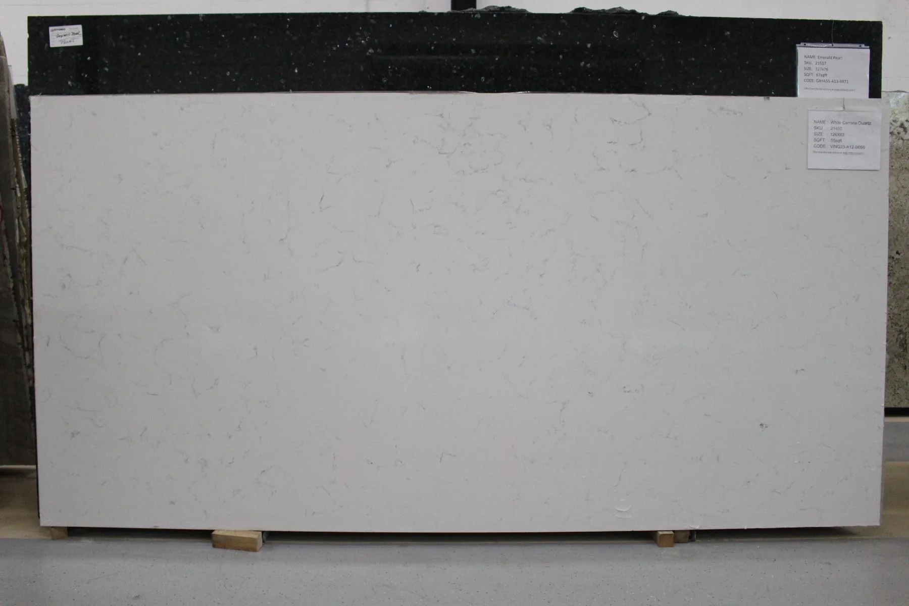 White Carrara Quartz quartz slab
