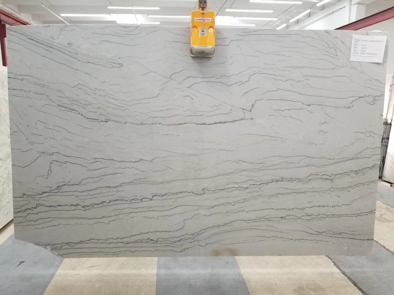 Chelsea White Quartzite 3CM quartzite slab